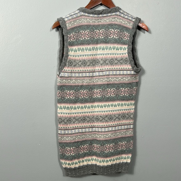 Vintage Lord & Taylor Fisher Hill Wool Long Knit Vest Sweater size 34-4 - Picture 8 of 14